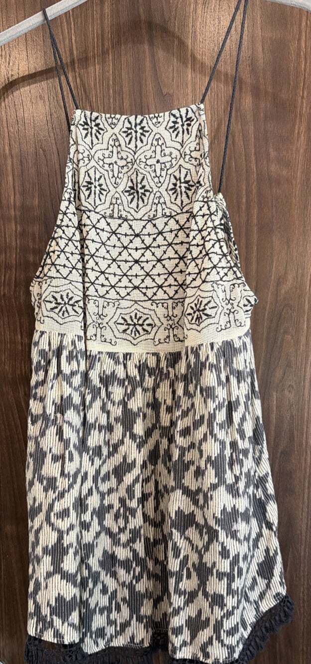 Boho Ecote Tassel Fringe Spaghetti Strap Hippie Festival Fairy Whimsigoth M